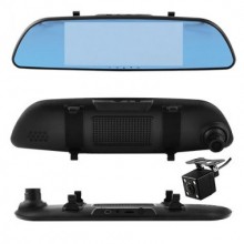 Автомобильный видеорегистратор-зеркало CAR DVR 701 Plus с двумя камерами (2017BS)