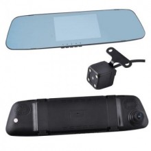 Автомобильный видеорегистратор-зеркало CAR DVR L505C Plus с двумя камерами (2018BS)