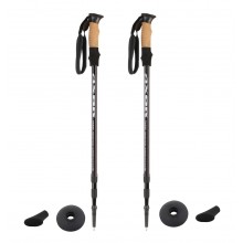 Палки треккинговые Axon Touring 305 Black Sport для скандинавской ходьбы (0376BS)