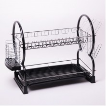 Сушилка для посуды двухъярусная Kamille KM-0765B Plus (0027BS)