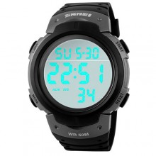 Часы наручные SKMEI SPORT 1068 титаново-черный Original (5002BS)