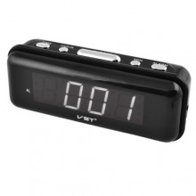 Часы сетевые VST 738-6 Plus белые, 220V (5089BS)