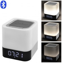 Портативния Колонка Bluetooth DY28, c функцией PowerBank, светильник (сенсорный), часы, будильник (3607BS)
