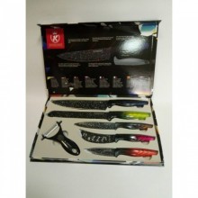 Набор кухонных Метало - керамических ножей Aero Kitchen Professional King KK26-SN6 (8059BS)