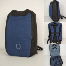 Рюкзак Антивор Energia Backpack S3 c защитой от карманников и кодовым замком Синий (8010BS)