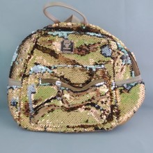 Рюкзак женский CITY Fashion V1 из экокожи c пайетками Золотой (8017BS)