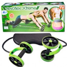 Роликовый тренажер Revoflex Xtreme с комплексом из 40 упражнений для всего тела и 6-ю уровнями тренировки