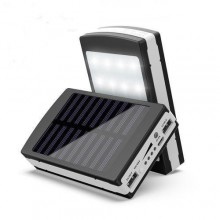 Универсальная батарея Solar PowerBank + Led 50000 mAh Black (2591BS)