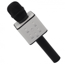Беспроводной микрофон-караоке StreetGo Q7 Bluetooth с чехлом Black (2510BS)