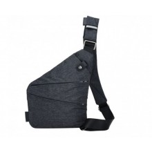 Cумка месенджер Cross Body, Сумка слинг, Мужская, Черная (BUF03157BS)