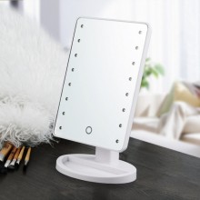 Настольное зеркало для макияжа Magic Makeup 16 с LED подсветкой Белое AA-029 (3307BS)