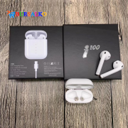 Беспроводные наушники сенсорные TWS i100 tws Double V 5.0 EDR Bluetooth Plus Pop-up Class LUX Stereo Bass NEW с поддержкой беспроводной зарядки White (0052BS)