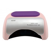 Гибридная УФ CCFL+LED лампа для ногтей Beauty Nail 48W бежево-розовый (BS)