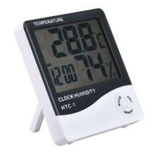 Термогигрометр Generic HTC-1 часы будильник метеостанция (6453)