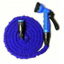 Шланг поливочный садовый XHose 60м с распылителем для полива Magic Hose Синий (2403BS)