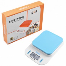 Весы кухонные Electronic 109, 10кг (1г), температура Синий, Original (4601BS)