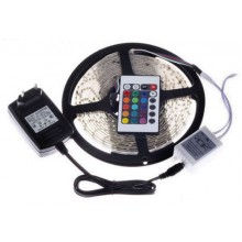 Светодиодная лента 3528 300 LED RGB 5м IP68 с пультом и блоком питания (34598699)