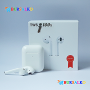 Наушники беспроводные сенсорные TWS i100S tws Bluetooth EDR V5.0 Extra Bass Plus Smart Sensor с силиконовым чехлом и акссесуарами для спорта (0703BS)